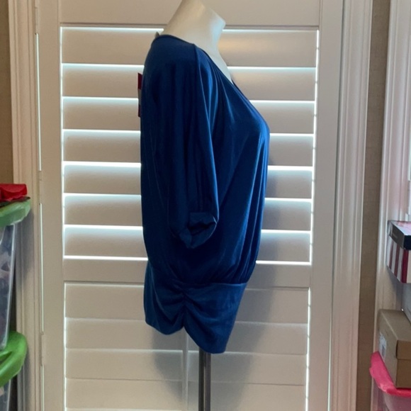 Shasa Royal Blue Women's Blouse - Picture 2 of 9